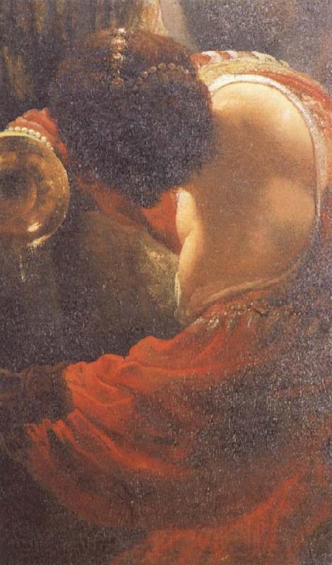Rembrandt van rijn Detail of write on the wall Norge oil painting art